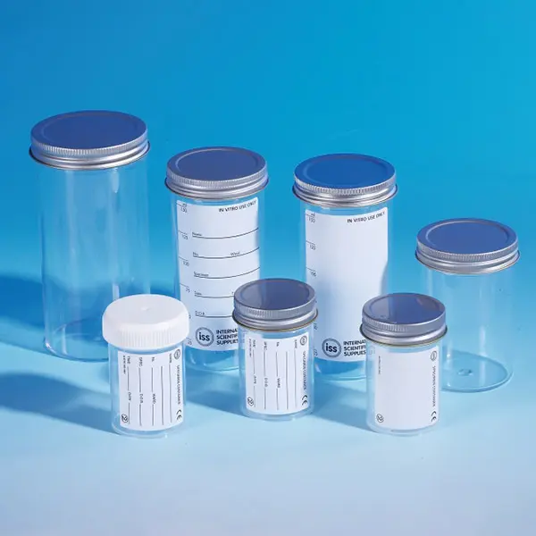 Straight Sided Specimen Containers (Metal Cap)